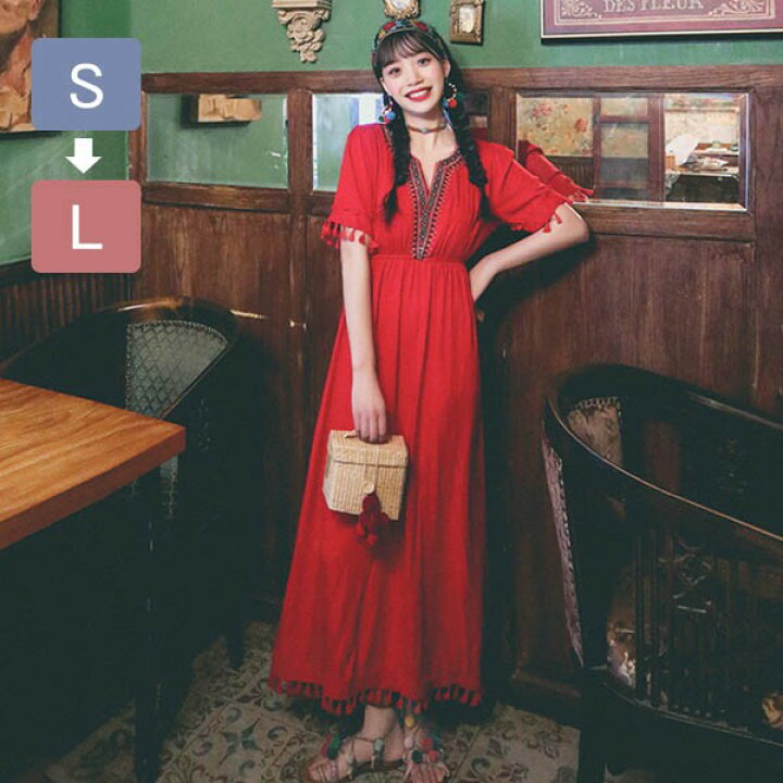 楽天市場】リゾートワンピース 大人可愛い かわいい 夏ワンピース 沖縄  