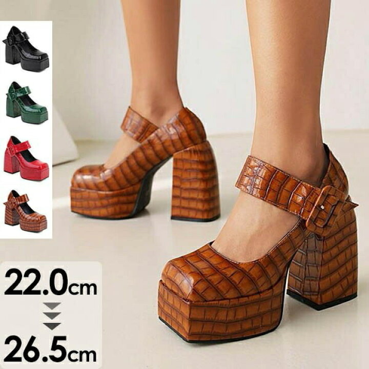 楽天市場】厚底 パンプス レディース ロリータ靴 姫様 お嬢様 超美脚  