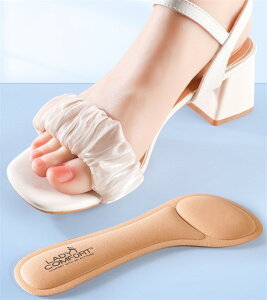 インソール サンダル用 レディース 中敷き クッション 衝撃吸収 すべり止め 痛み軽減 前すべり防止 吸汗素材 柔らかい 高反発 ハイヒール対応 滑り止め 夏用 シンプル 快適 サンダル用多機