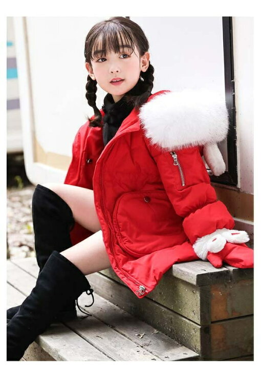 楽天市場】ダウンコート うさ耳 パープル レッド ピンク 子供服 女の子 