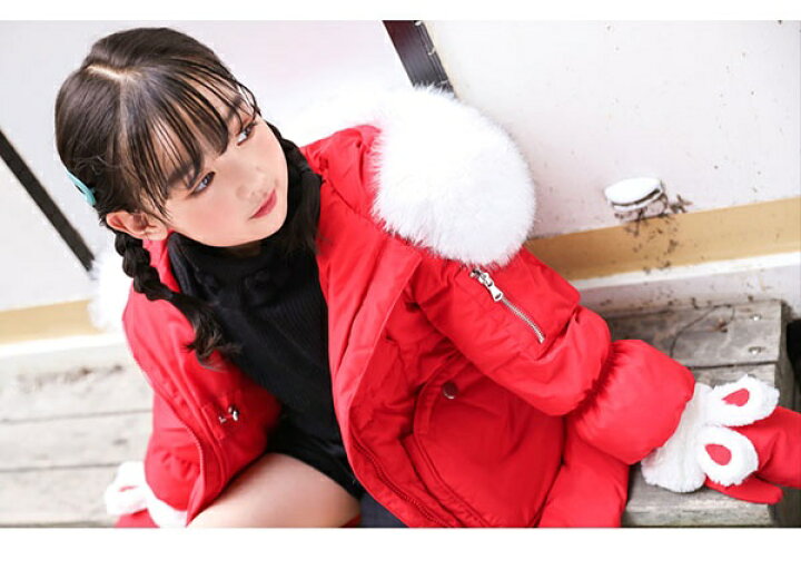 楽天市場】ダウンコート うさ耳 パープル レッド ピンク 子供服 女の子 
