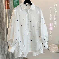楽天市場】ハート刺繍 シャツの通販