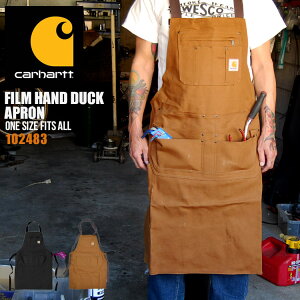 エプロン carhartt カーハート ダックエプロン ワークエプロン APRON DUCK メンズ レディース アメカジ 道具 工具 作業着 丈夫 前掛け ストリート 男性用 DIY 日曜大工 かっこいい おしゃれ カジュ
