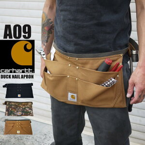 ツール エプロン carhartt カーハート A09 カモ ダック ブラック ツール 工具 男性用 エプロン DUCK NAIL APRON 工具 作業 DIY メンズ レディース men's ワークエプロン カフェエプロン ガーデニング 美
