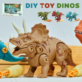 恐竜 おもちゃ 男の子 クリスマス DIY 組み立ておもちゃ ねじ回し 工具 ダイナソー ティラノサウルス 知育玩具 幼稚園 小学生 組み立て キッズ 子ども 子供 かわいい 誕生日 ギフト プレゼント こどもの日 入園祝い 室内 遊び 女の子 玩具 生き物 ごっこ 立体 きょうりゅう