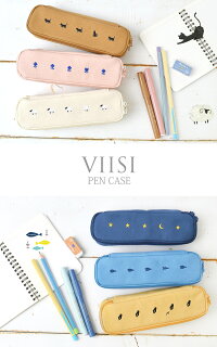 楽天市場 ペンケース シンプル ペンケース おしゃれ 筆箱 高校生 ペンケース シンプル 可愛い 刺繍 Viisi ヴィーシ ペンケース コンパクト ナチュラル ガーリー 小さめ ふで箱 ポーチ ペンポーチ 文房具 可愛い 猫 ネコ 羊 星 花 中学生 小学生 大人 社会人 コットン