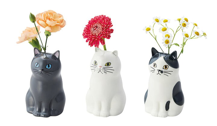 楽天市場 フラワースタンド ペンスタンド 一輪挿し 歯ブラシスタンド かわいい おしゃれ オシャレ 猫 室内 玄関先 ペン立て 花瓶 ネコ ねこ インテリア 雑貨 オブジェ アニマル 箱付き 陶器 母 父 おじいちゃん おばあちゃん 母の日 父の日 誕生日 敬老の日 プレゼント