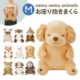 ぬいぐるみ ねむねむアニマルズ プレミアム お座り抱きまくら Mサイズ 猫 くま 犬 ふわふわ 人形 アニマル 抱き枕 かわいい クッション キャラクター 女の子 もちもち りぶはあと ゴリラ カワウソ パグ オラウータン 誕生日 子供 プレゼント ギフト 動物 インテリア 柔らかい