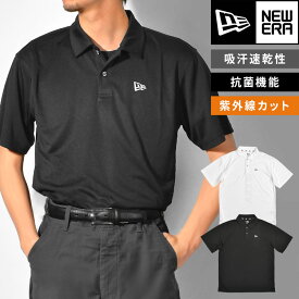 ニューエラ ゴルフウェア メンズ NEWERA GOLF ポロシャツ 半袖 おしゃれ 春 夏 ゴルフ ポロ Tシャツ 大きいサイズ 吸汗 速乾 抗菌 紫外線対策 薄手 涼しい ドライ スポーツウェア ブランド ストレッチ テニス かっこいい M L XL レディース 大人 ブラック 13516932 13516933