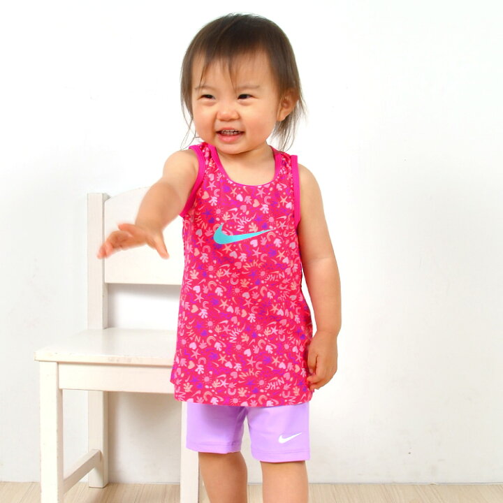 楽天市場 キッズ 水着 女の子 ナイキ Nike セパレート タンキニ ベビー 80 90 100 110 1 Cm ガールズ 女子 水着 Upf50 夏 かわいい ブランド おしゃれ 03 ピンク 紫 半ズボン パンツ 上下セット 子供 子ども 小学生