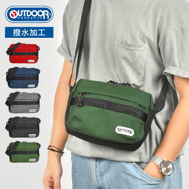 ショルダーバッグ メンズ 小さめ レディース OUTDOOR PRODUCTS アウトドア プロダクツ 斜めがけ 撥水 耐摩擦 ミニショルダー ワンショルダー サブバッグ かばん 鞄 ブラック コンパクト ユニセックス 中学生 高校生 大学生 大人 通勤 通学 フェス キャンプ プレゼント ギフト