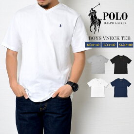 Tシャツ POLO RALPH LAUREN ポロ ラルフローレン メンズ ジュニア 323674983 キッズ レディース ワンポイント ポニー コットン 綿 トップス 半袖 カットソー Vネック 男性 女性 子供 L XL 160 170 定番 人気 おしゃれ 黒 白 紺 灰 ボーイズ メール便OK 送料無料