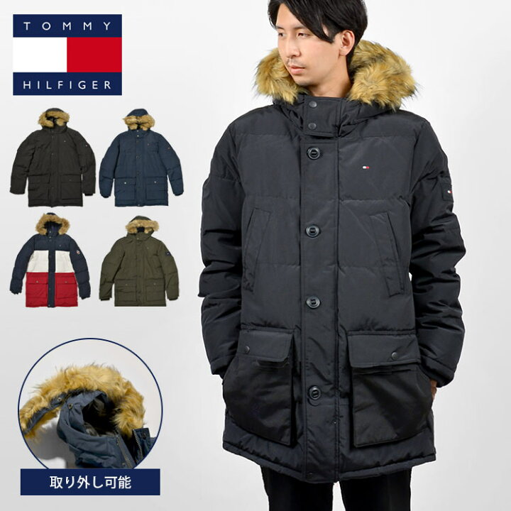 楽天市場】中綿ジャケット ロング メンズ TOMMY HILFIGER トミー 