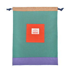 【特典あり】巾着袋 大 L 巾着 着替え袋 体操服袋 Ocean&Ground オーシャンアンドグラウンド カラフル crazy 派手 保育園 幼稚園 小学生 小学校 入園 男の子 女の子 給食袋 エプロン入れ 大きめ