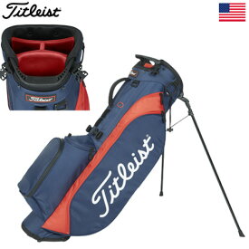 タイトリスト 2023 Players 4 Stand Golf Bag TB23SX4-46 軽量 スタンドバッグ キャディバッグ 4分割 約1.7kg フード付属 USA直輸入品