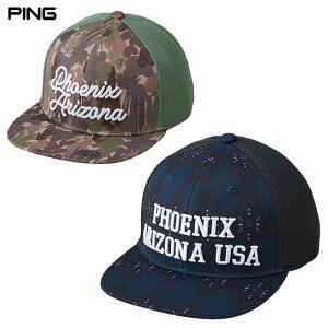 ピン PING HW-F2412 フェニックスデザインフラットビル メンズ 2024春夏モデル 日本正規品 日本モデル ゴルフ ゴルフ用品 ウェアアクセサリー 帽子 キャップ