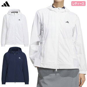 アディダス 撥水 フルジップフーディー JWJ99 レディース ゴルフウェア ゴルフ 2025秋冬モデル adidas 日本正規品