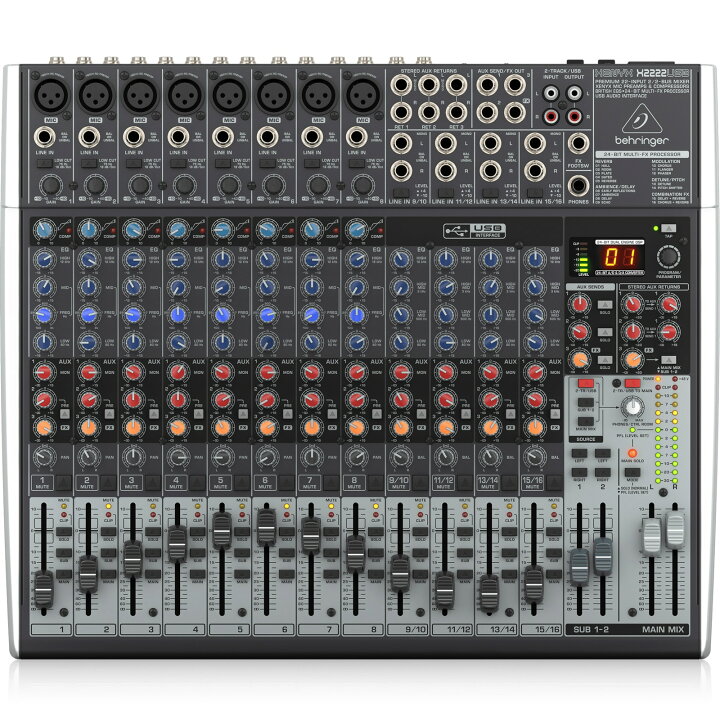 楽天市場】BEHRINGER X1222USB XENYX アナログミキサー | USB 