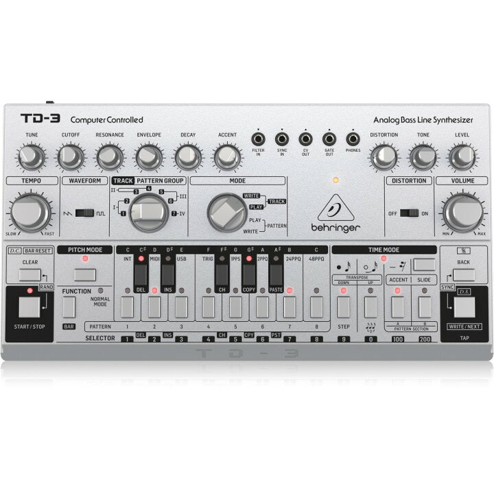 楽天市場】BEHRINGER TD-3-SR アナログ ベースライン シンセサイザー 