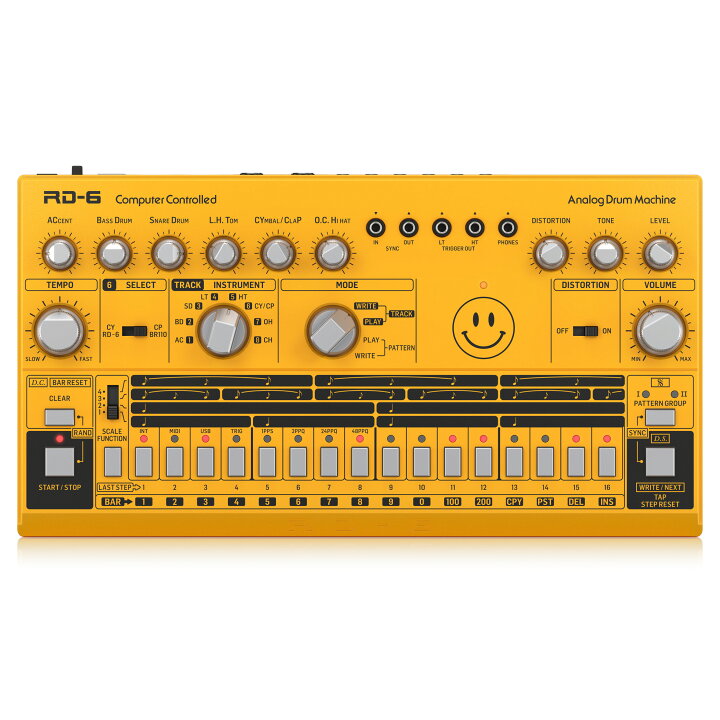 楽天市場】BEHRINGER RD-6-AM アナログ ドラムマシン イエロー 
