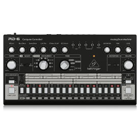 BEHRINGER RD-6-BK アナログ ドラムマシン ブラック | ヴィンテージ リズムマシン パーカッション トラックメイカー シーケンサー ハウス テクノ グルーヴ EDM TR-606 クローン 国内正規品 安心の3年保証