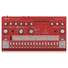 BEHRINGER RD-6-RD アナログ ドラムマシン レッド | ヴィンテージ リズムマシン パーカッション トラックメイカー シーケンサー ハウス テクノ グルーヴ EDM TR-606 クローン 国内正規品 安心の3年保証