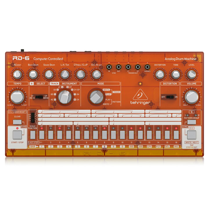 楽天市場】BEHRINGER RD-6-TG アナログ ドラムマシン オレンジ 