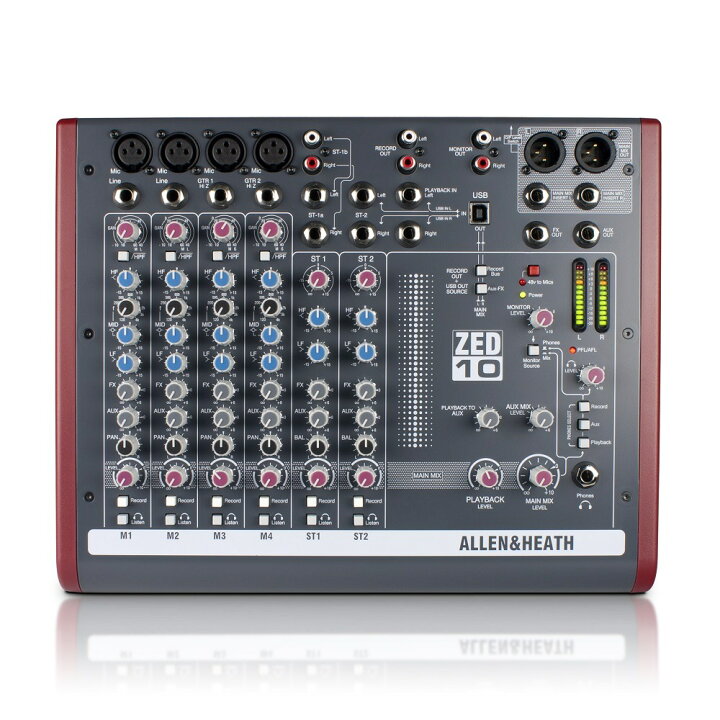 楽天市場】Allen & Heath ZED-10 アナログミキサー|ライブ スタジオ 