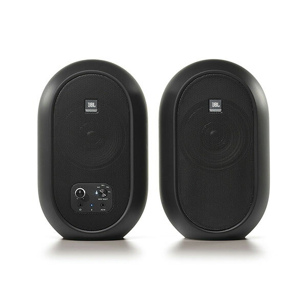 JBL PROFESSIONAL 104-BT-Y3| パワード2-Wayフルレンジ・スタジオモニター デスクトップ スピーカー 2本セット ステレオペア Bluetooth対応 オーディオ 音楽鑑賞 アンプ内蔵 ブラック 黒  ヒビノ正規輸入品