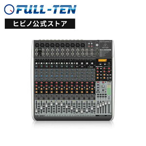 BEHRINGER QX2442USB XENYX アナログミキサー | USBオーディオインターフェース機能 3バンドEQ グラフィックイコライザー デジタルエフェクター リバーブ ディレイコンプレッサー 16チャンネル入力
