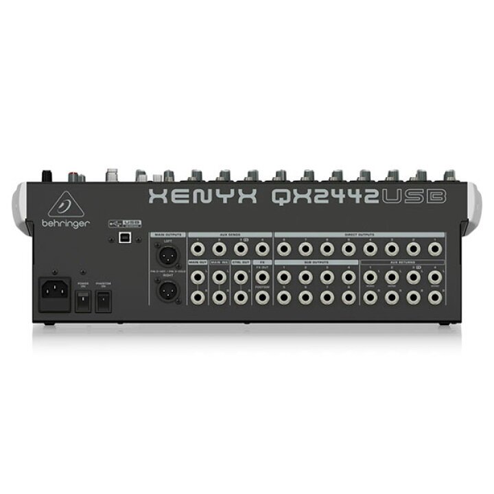 楽天市場】BEHRINGER QX2442USB XENYX アナログミキサー | USB 
