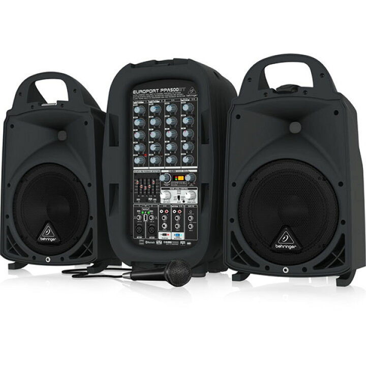 楽天市場】BEHRINGER PPA500BT EUROPORT ポータブル・PAシステム 