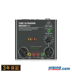 BEHRINGER MIC500USB TUBE ULTRAGAIN }CNvAv | USBI[fBIC^[tF[X `[u ^ ^ ^ DTM RfT[}CN R[fBO Ki S3Nۏ