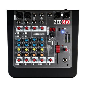 Allen & Heath ZED-6FX �A�i���O�~�L�T�[| ����^�� DTM DAW �}���`�G�t�F�N�^�[���� ������ �}�C�N�v���A���v �t�@���^���d������ �M�^�[���ړ��� Hi-Z �A�����A���h�q�[�X �A���q �~�L�T�[ 6ch �R��