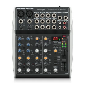 BEHRINGER XENYX 1002SFX USB ストリーミング アナログミキサー | 配信 USB オーディオ インターフェース 10チャンネル入力 デジタルエフェクター リバーブ ディレイ 搭載 小型 コンパクト 高音質 マイク入力