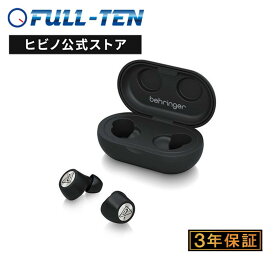 エントリーでP10倍！BEHRINGER TRUE BUDS Bluetooth ワイヤレスイヤホン | スタジオモニター イヤモニ イヤーモニター 高遮音性 充電式バッテリーケース付属