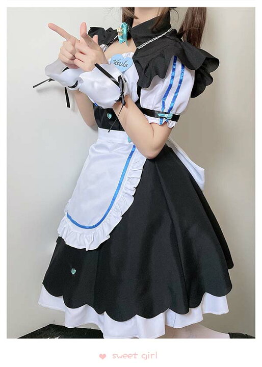 市場 コスプレ衣装 コスチューム ロリータ ゴスロリ ワンピース 姫様 メイド ウェイトレス アニメ ハロウイン 衣装 可愛い メイド服 仮装