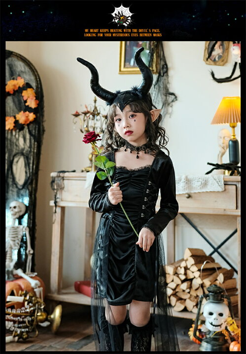 小悪魔　ハロウィン　Halloween コスプレ　仮装　可愛い　ブラック　黒