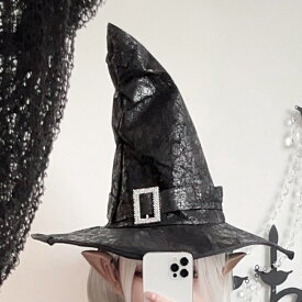魔女帽子 黒 コスプレ 魔法使い 大人 悪魔 道具 魔女 コスプレ 道具 仮装 飾り 装飾 クリスマス パーティーグッズ 道具セット