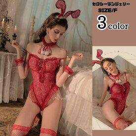 ランジェリー 下着 レース バニーガール 穴あき セクシー 透ける 過激 オールインワン バニー オープンクロッチ うさ耳 フリル うさぎ コスプレ 衣装 仮装 おしゃれ 可愛い レディース 大人 女性 コスチューム Tバック エロい アダルト 大人 fxy2309