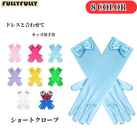 グローブ 手袋　 お姫様 なりきり プリンセス ドレス コスプレ コスチューム おもちゃ アクセサリー 子供 なりきりごっこ プレゼント 仮装 衣装 ピンク ブルー ホワイト イエロー レッド パープル 女の子 キッズ 七五三 こども 子ども 29cm 翌日発送