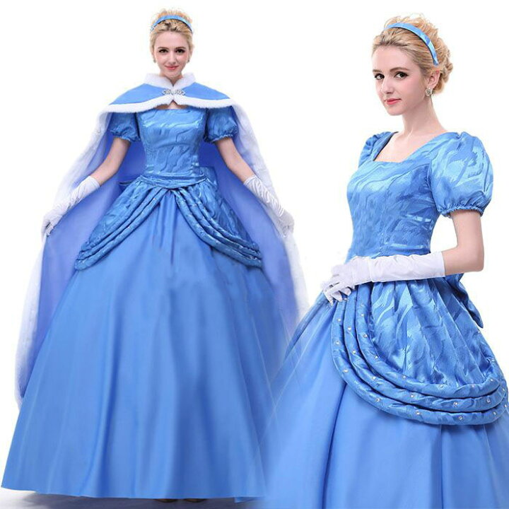 楽天市場 コスプレ衣装 コスチューム 仮装 衣装 コスプレ 女性用 プリンセス ワンピース 大人 姫 大きいサイズ Lサイズ コス ロングドレス ハロウィーン ハロウイン ハロウィンコスチューム Mte4 Fully Fully