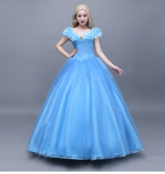 楽天市場 ハロウィン 大人用ドレス プリンセス プリンセスドレス 大人用 コスプレ 衣装 コスチューム 女性用 ワンピース コスプレ衣装 レディース 大人 童話 キャラクター コス 仮装 ロングドレス 忘年会 女性 ブルー S M L Xl オーダーサイズ かわいい 余興 可愛い