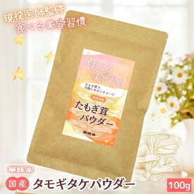 【15%OFFクーポン先着順】タモギダケ パウダー 100g 添加物無添加 国産 北海道 100% たもぎ茸 エルゴチオネイン タモギ茸