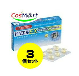 【3個セット】 【ゆうパケット 送料無料】 【指定第2類医薬品】 エスエス製薬 ドリエルEX6カプセル 4987300053508-3