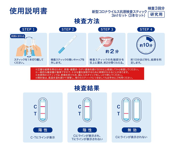 楽天市場】抗原検査キット【薬局販売中】新変異株対応 3in1 コロナ検査 