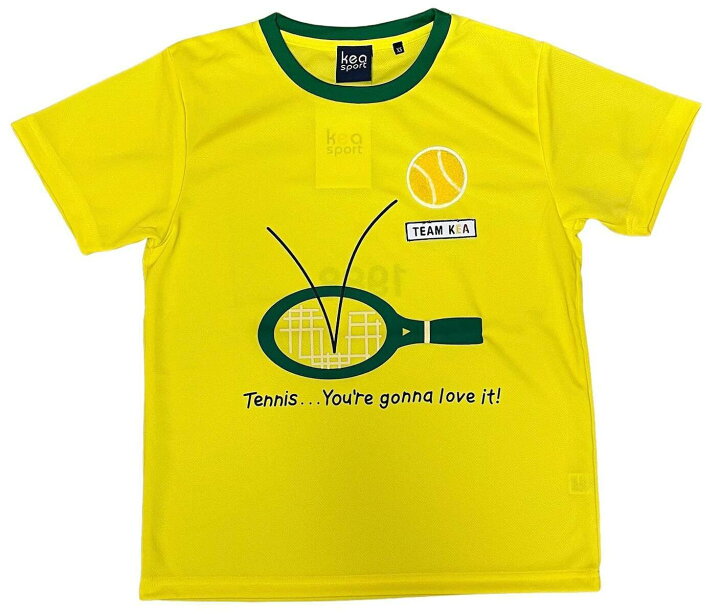 Kea キア RACKET Tシャツ ユニセックス Tシャツ おしゃれ テニスウェア スポーツウェア UT151 フミヤスポーツ  