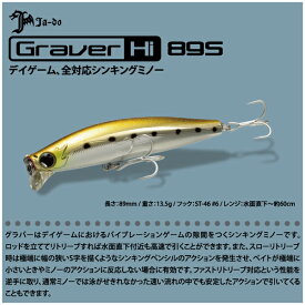 【ルアー】Ja-do　邪道Graver Hi 89S　グラバーハイスピード 89S3Dカラーシンキングミノー