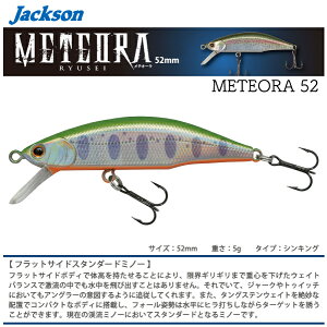 【ルアー】JacksonジャクソンMETEORA 52メテオーラ 5252mm 5gシンキング