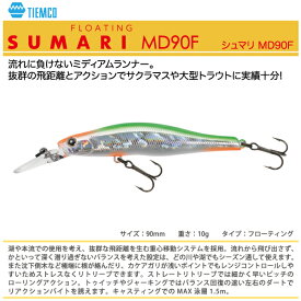 【ルアー】TIEMCO　ティムコSUMARI MD 90Fシュマリ ミディアムディープ 90F90mm 10gフローティング
